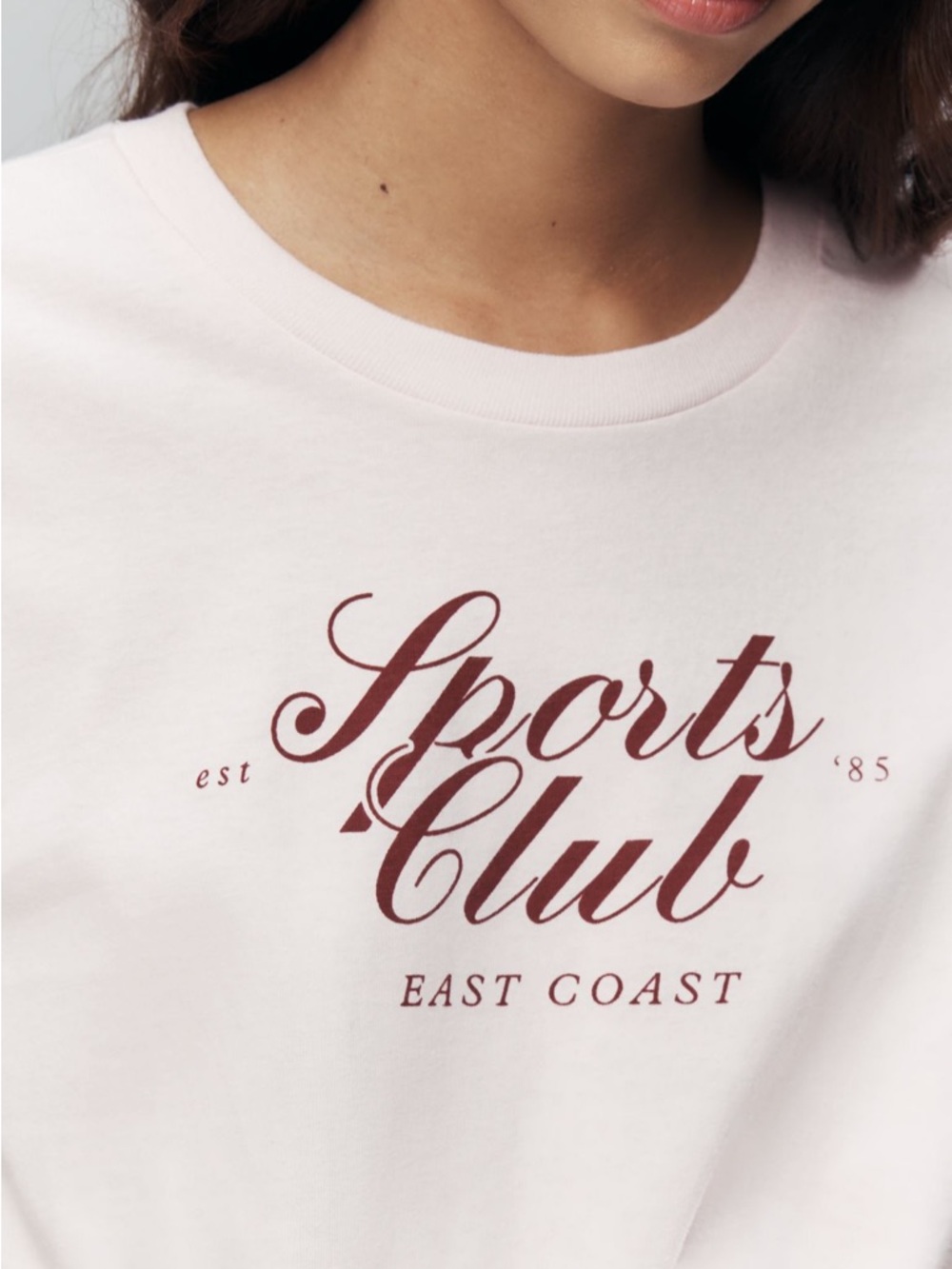 East Coast Sports Club Pink Graphic Tee